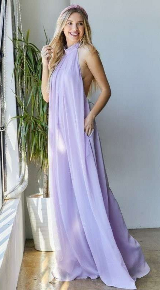 Back Like That Jumpsuit - Lavender