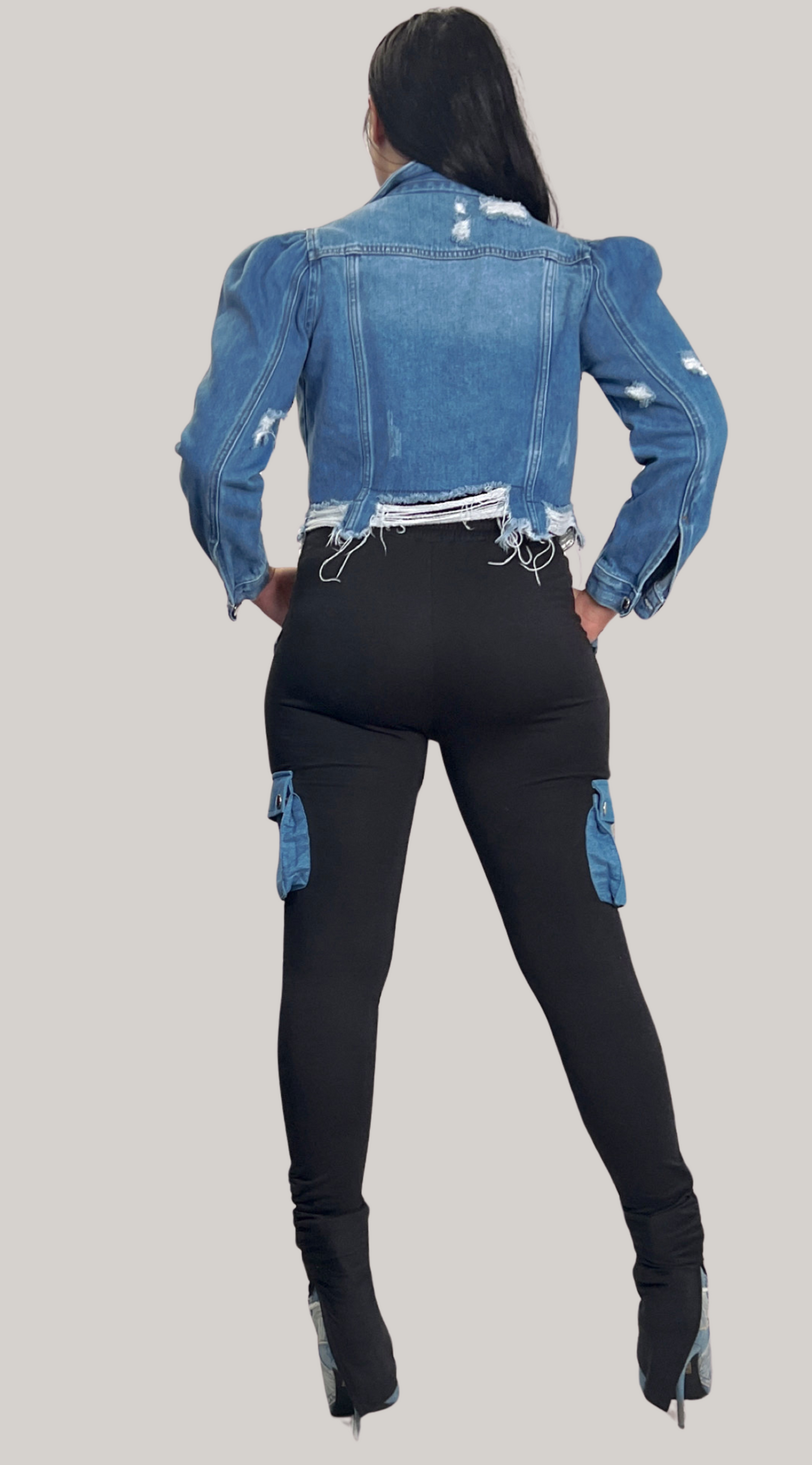Cutie Cropped Denim Jacket