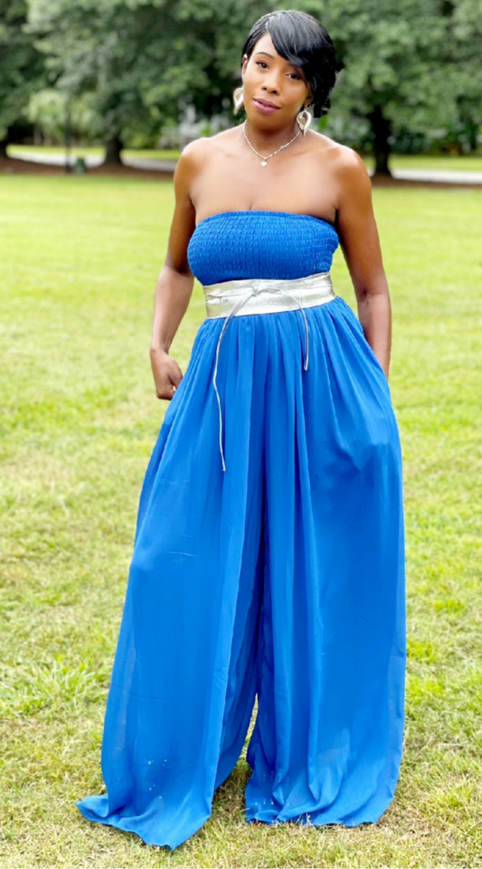 Tube Me Baby Jumpsuit - Blue